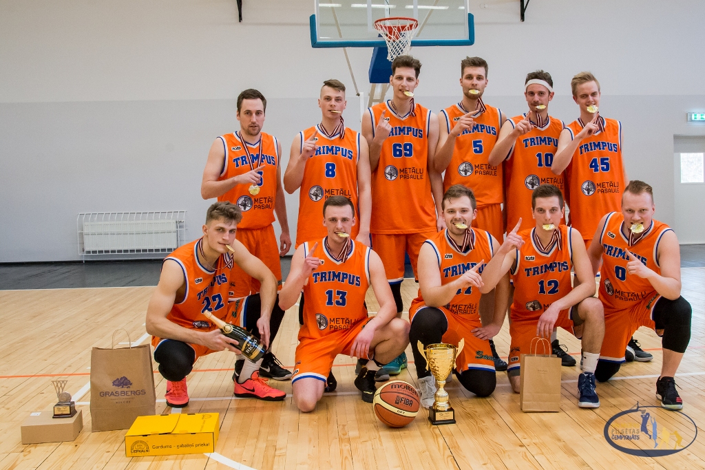 1. līgas čempioni — komanda Trimpus