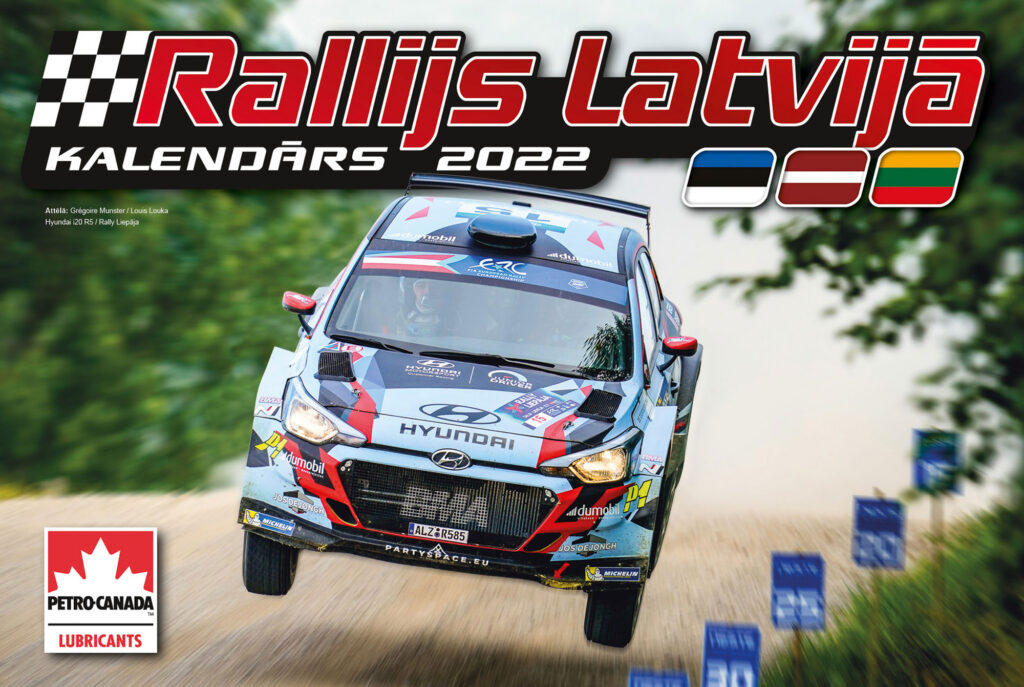 2022. gada kalendārs “Rallijs Latvijā” ir klāt!