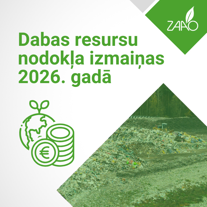2026. gadā mainīsies dabas resursu nodoklis