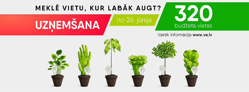 26. jūnijā sāksies uzņemšana Vidzemes Augstskolas studiju programmās