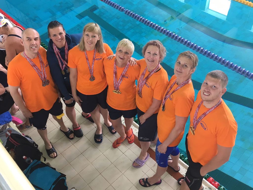 AQUA peldētāji otrie Pasaules latviešu veterānu sporta spēlēs