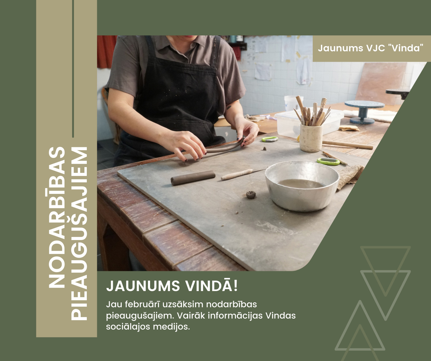 Ar februāri «Vindā» sāksies pieaugušo nodarbības