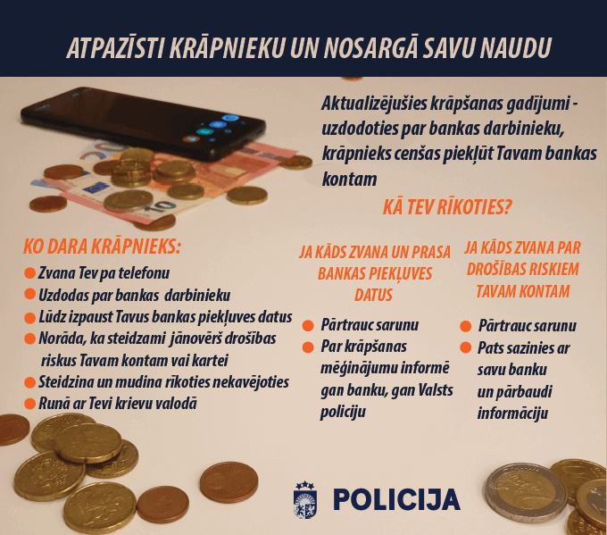 Ar viltu izmāna internetbankas pieejas datus