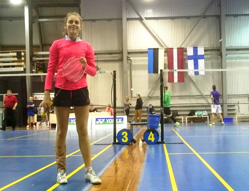 Badmintoniste Una dodas pēc revanša