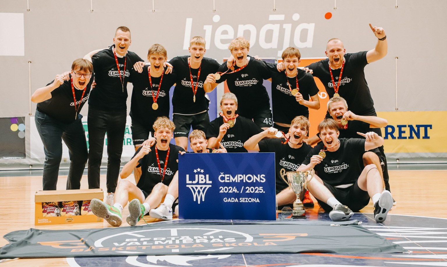 Bertānu Valmieras BS U17 puišiem – LJBL čempionu zelts!