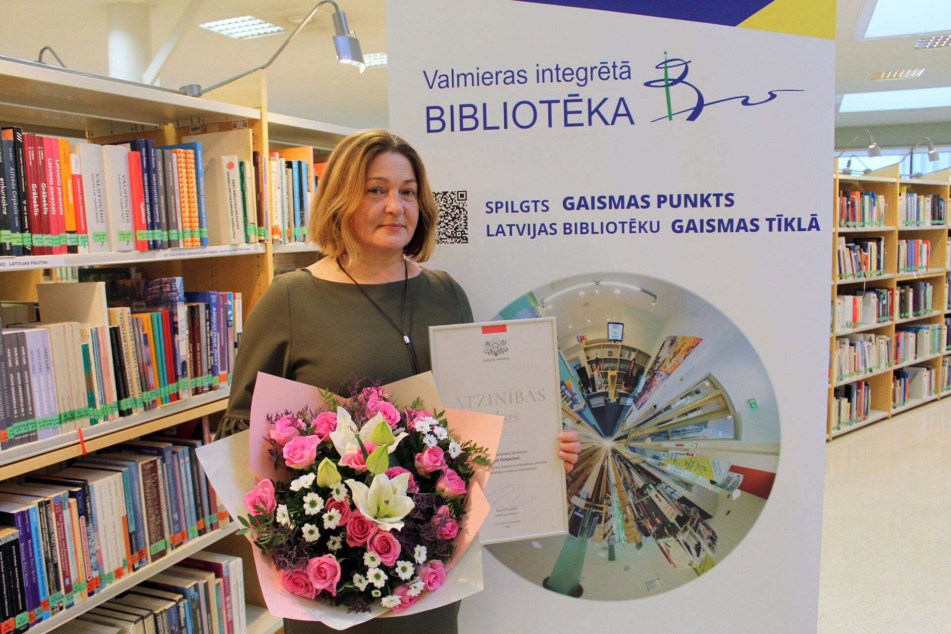 Daiga Rokpelne saņēmusi  Kultūras ministrijas Atzinības rakstu