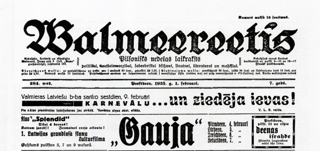 Gaujas krāces un klintis skaņu filmā