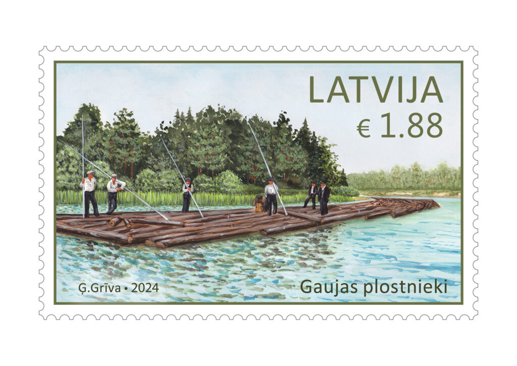 Gaujas plostniekiem nu pašiem sava pastmarka!