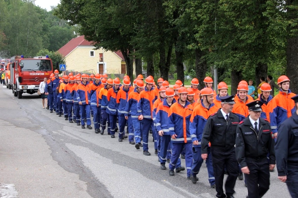 Gīterslo ugunsdzēsēji Naukšēnos