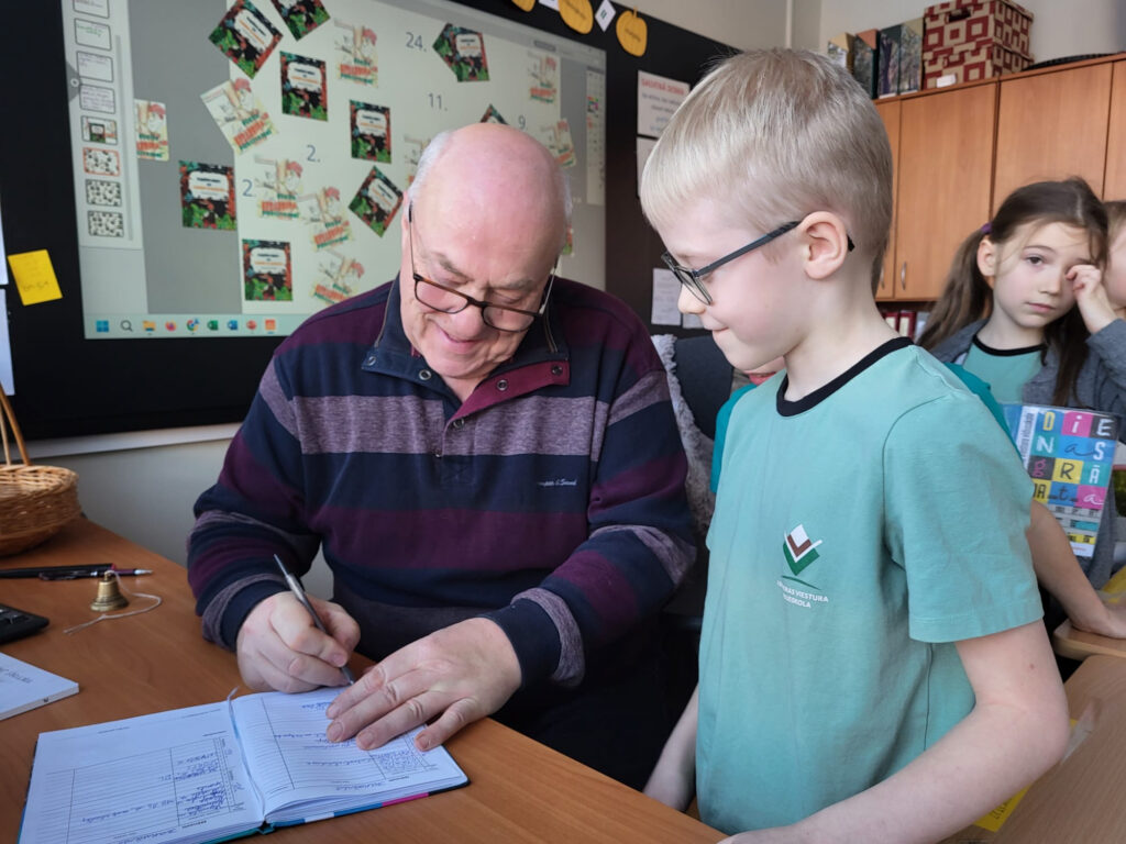 Iedvesmojoša tikšanās ar pasaku autoru