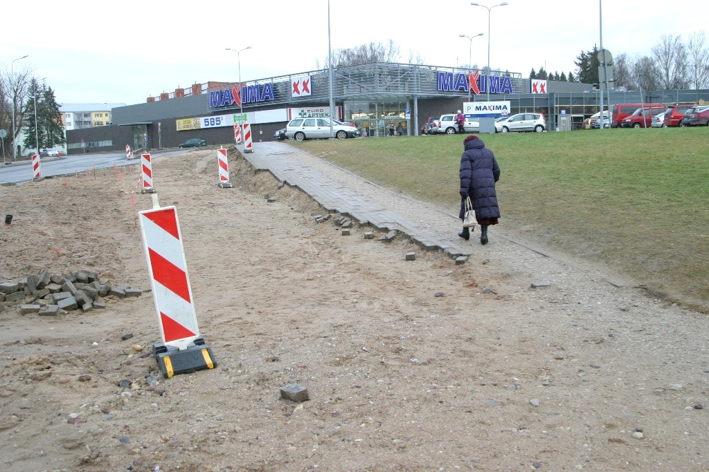 Jaunā ietve būs zemāk