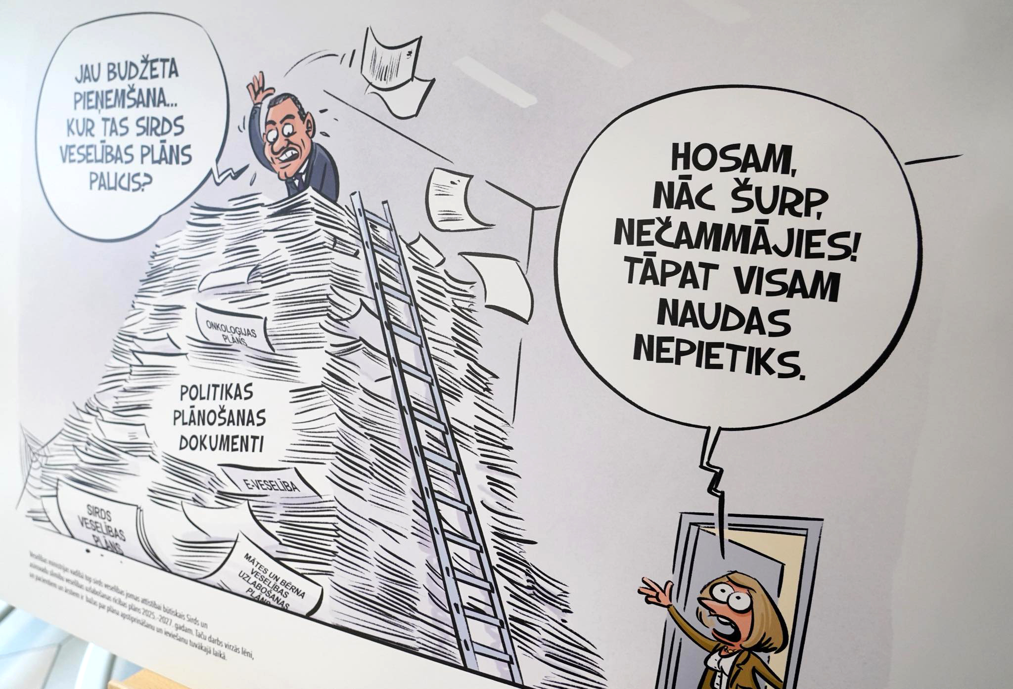 Karikatūru izstāde Vidzemes slimnīcā