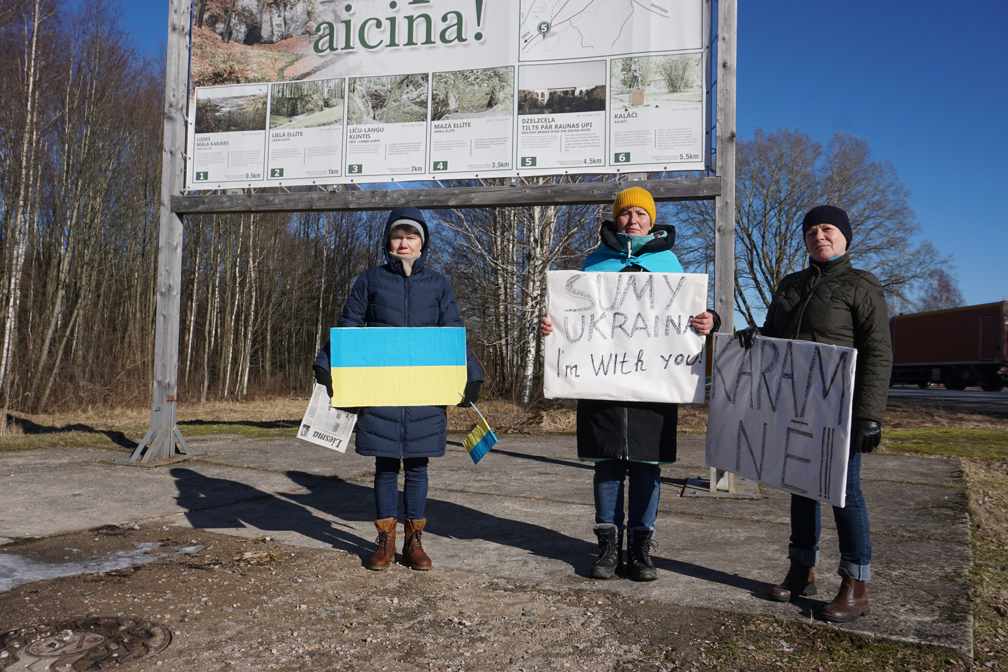 Liepā protestē pret karu Ukrainā