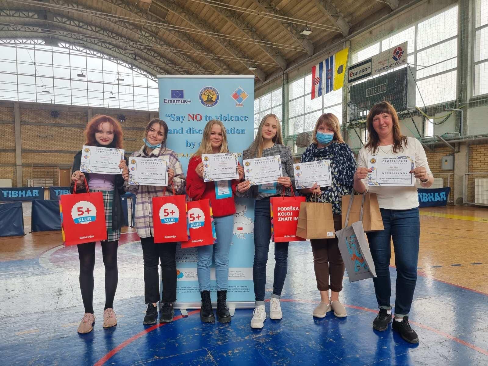 Naukšēnu vidusskola Erasmus+  projektā Horvātijā