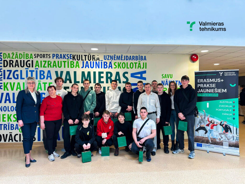 Noslēgusies Čerkasu profesionālā autoceļu liceja delegācijas pirmā mācību mobilitāte Valmieras tehnikumā