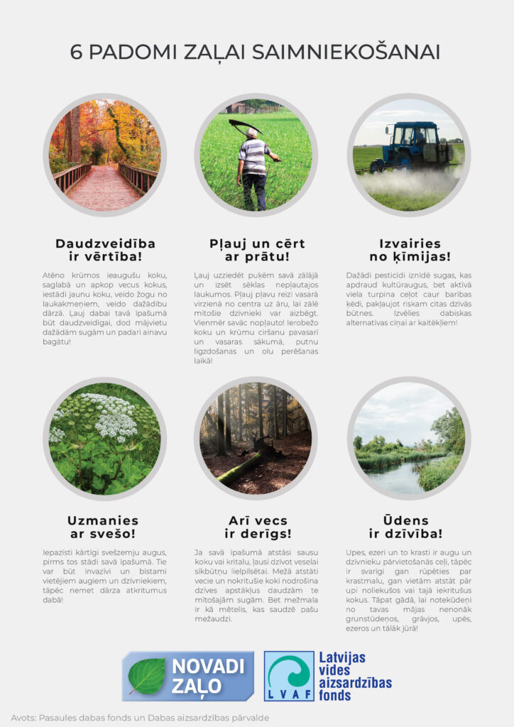 Padomi zaļākai saimniekošanai