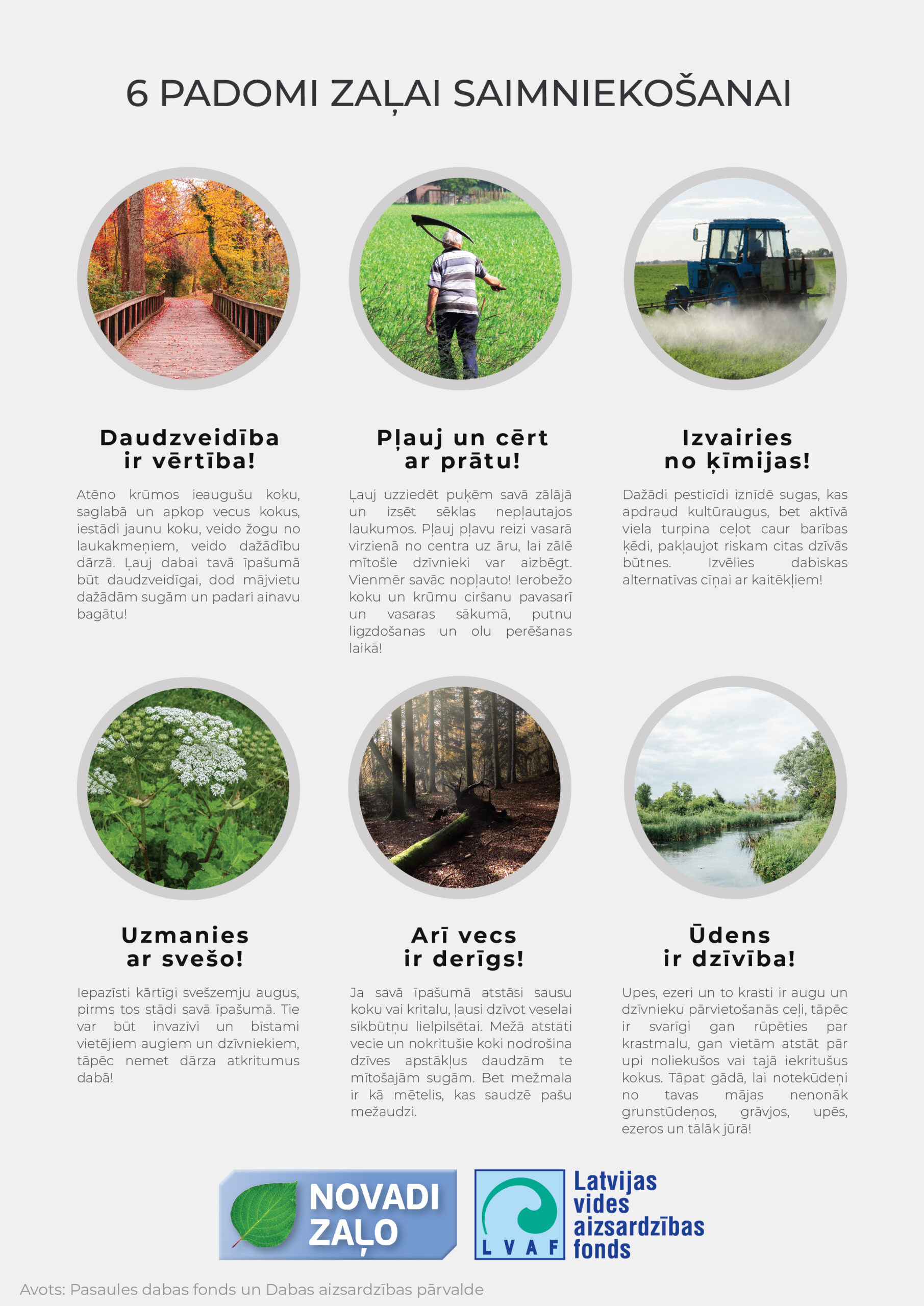 Padomi zaļākai saimniekošanai