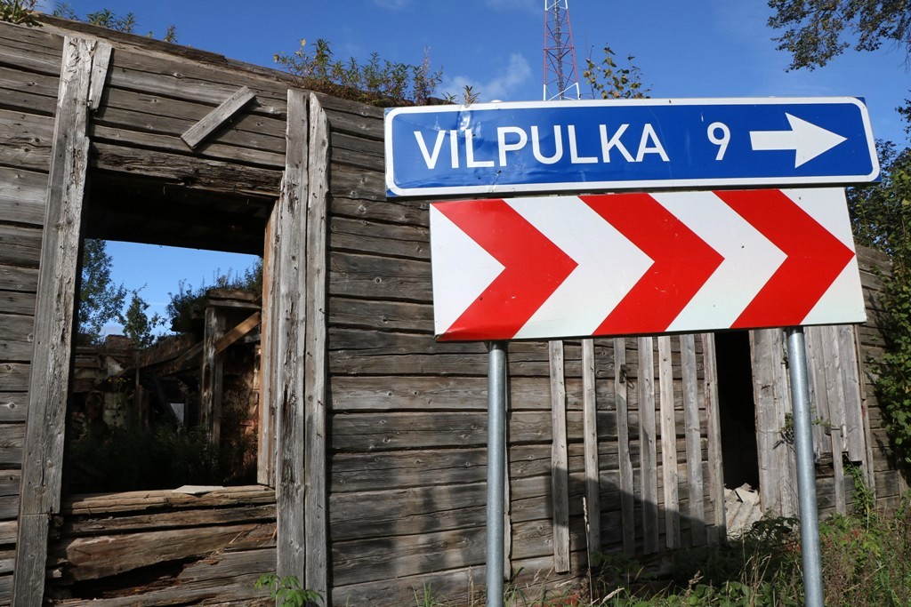 Patukšs stūris pierobežas kartē