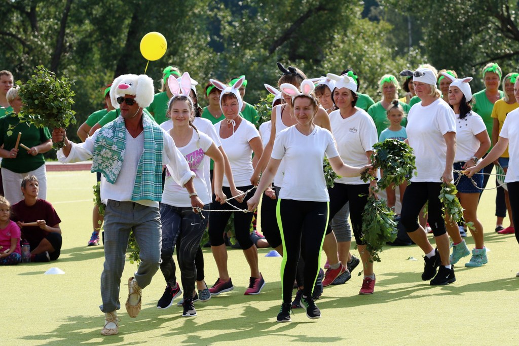 Pedagogi tiekas Rūjienā sportiskā gaisotnē