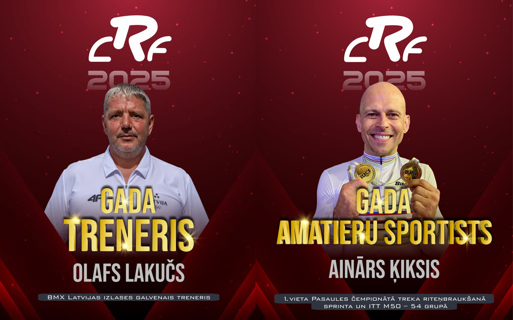 Riteņbraukšanas gada balvas 2025. gada laureāti – Ainārs Ķiksis un Olafs Lakučs