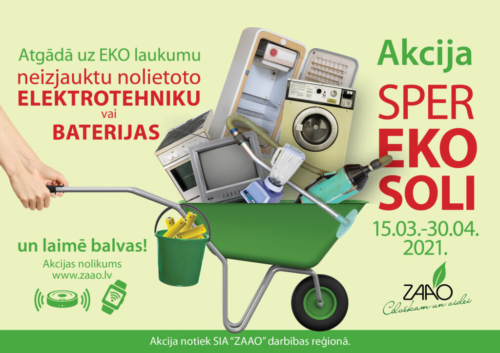 Sākusies  akcija  “Sper EKO soli”
