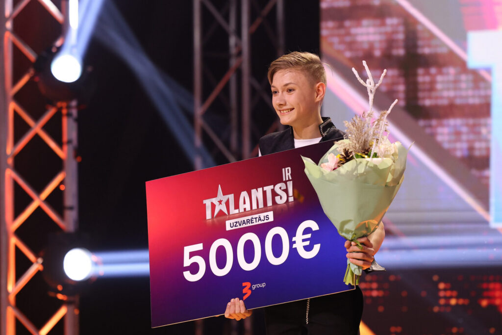 Šovā «Ir talants!» triumfē 14 gadus vecais valmierietis Mariuss Grencis