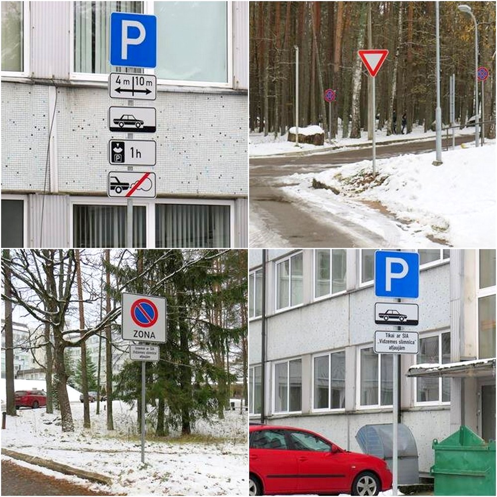 Uzstādītas papildu ceļa zīmes