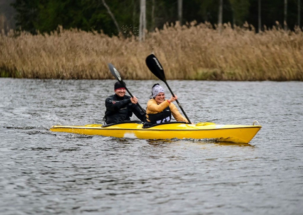 VSA-Valmiera airēšanas slalomisti bez kreņķa arī Ogres airēšanas maratonā