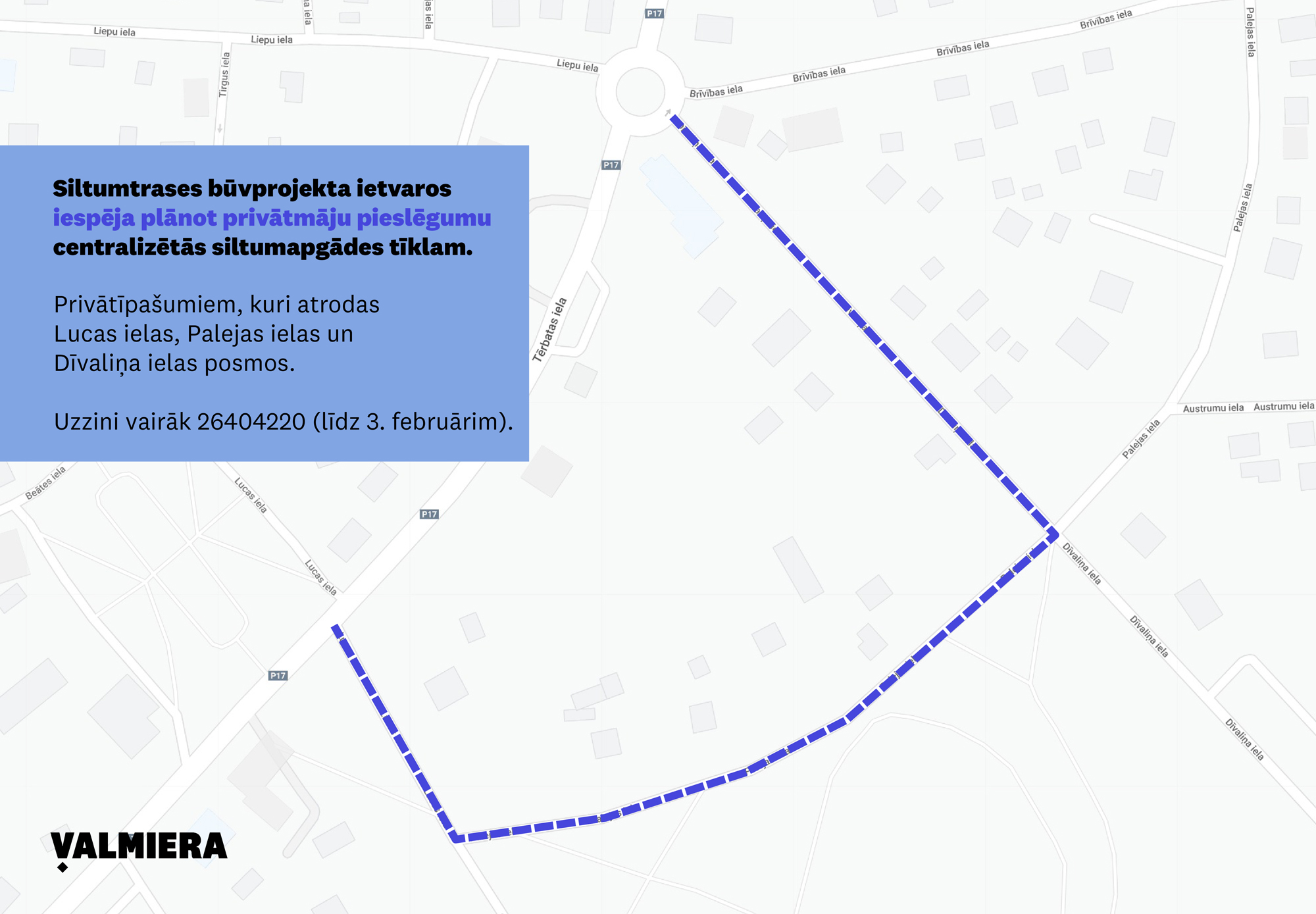 Valmierā būs iespējas privātmājas pieslēgt centralizētajai siltumapgādei