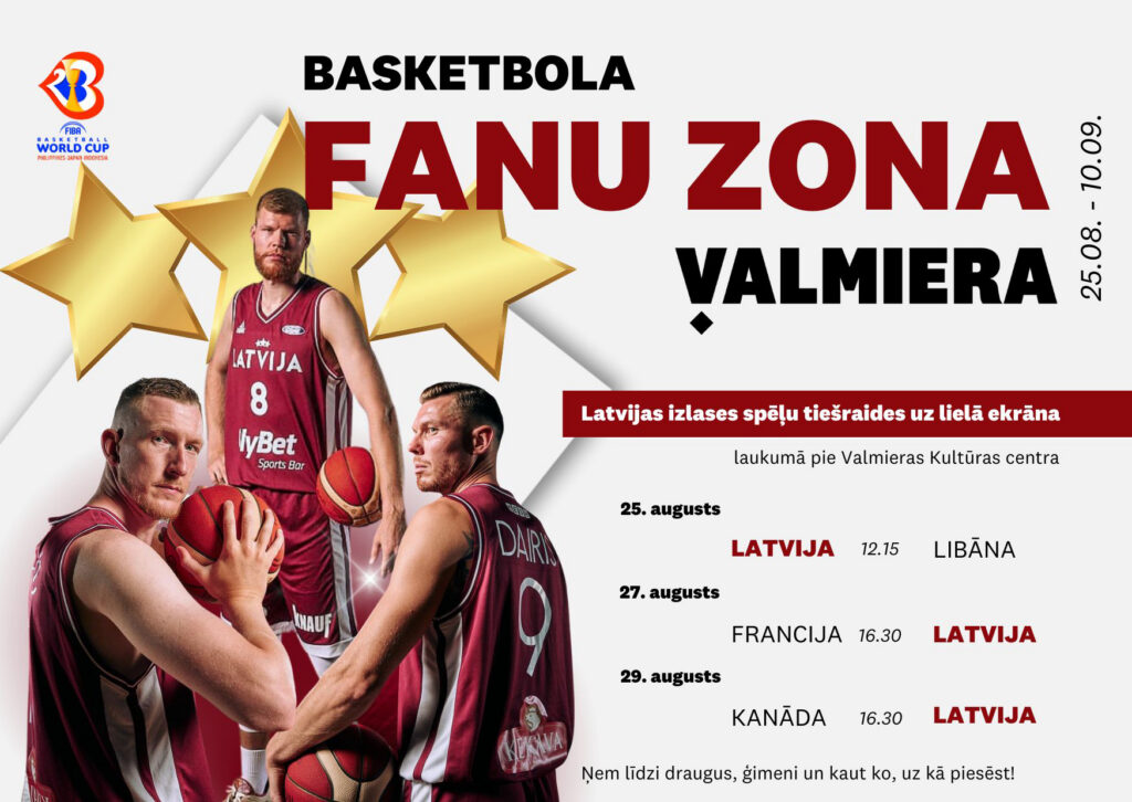 Valmiera gatavojas FIBA Pasaules kausa izcīņai basketbolā