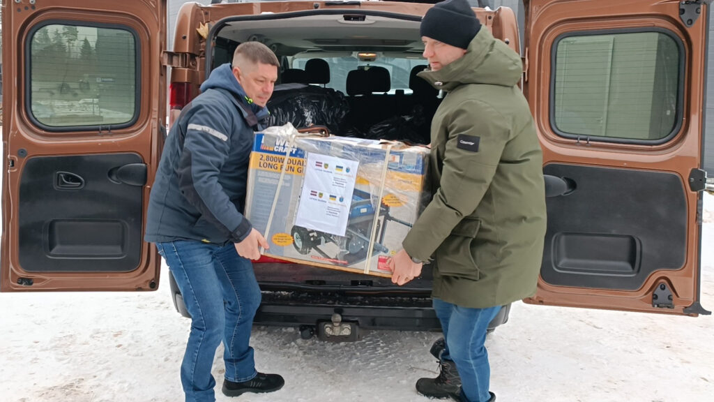 Valmieras novads nosūta Ukrainai elektrības ģeneratorus