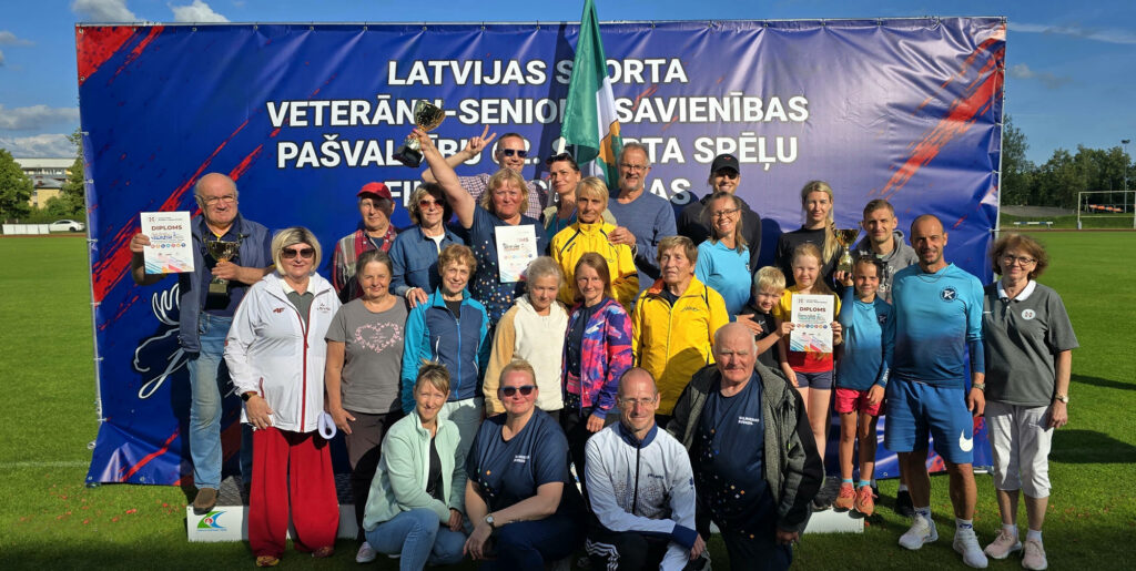 Valmieras vieglatlētikas veterāni triumfē LSVS 62. sporta spēlēs Jelgavā