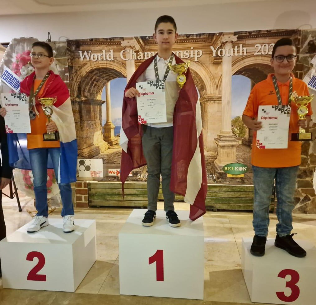 Valmierietis Pēteris Kripans – trīskārtējs pasaules čempions dambretē