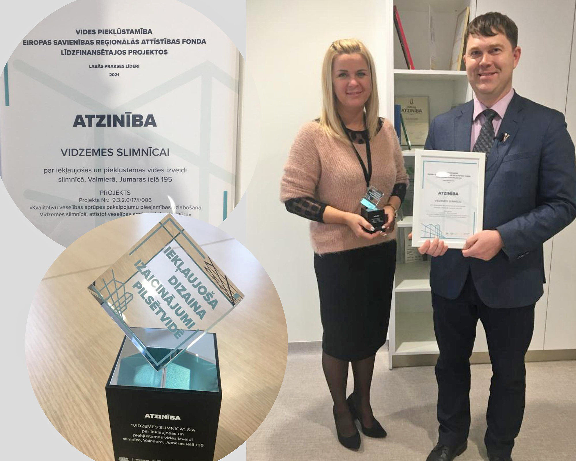 Vidzemes slimnīcai –  Atzinība par vides pieejamības risinājumiem