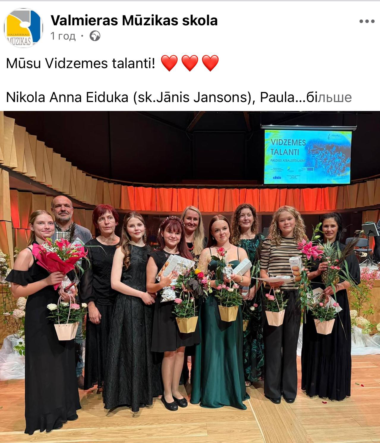 Vidzemes talanti koncertā Cēsīs