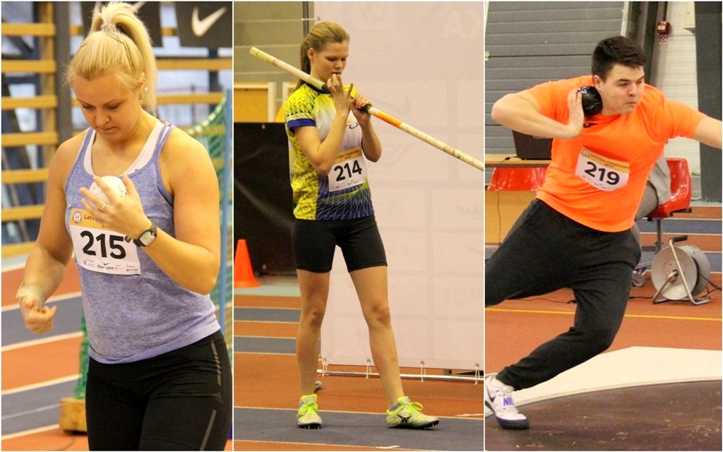 Vieglatlētiem trīs medaļas Latvijas čempionātā