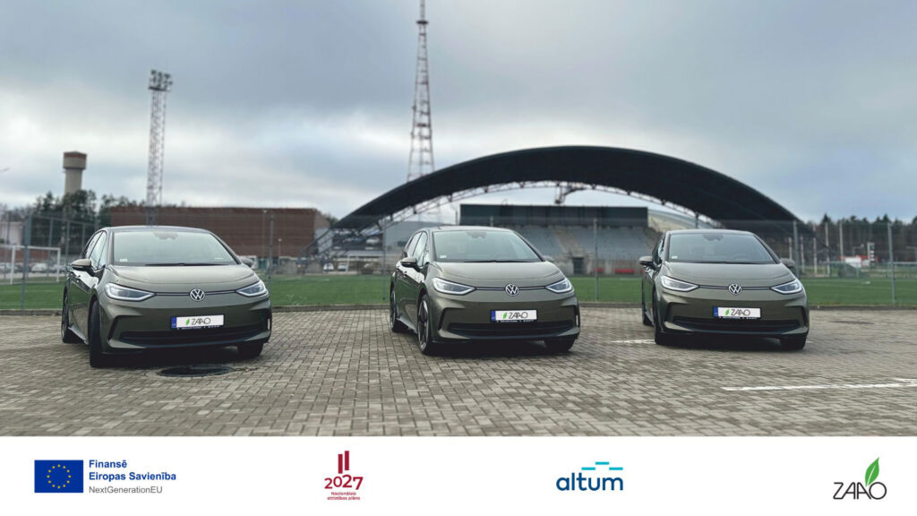 ZAAO autoparkā trīs jauni elektromobiļi