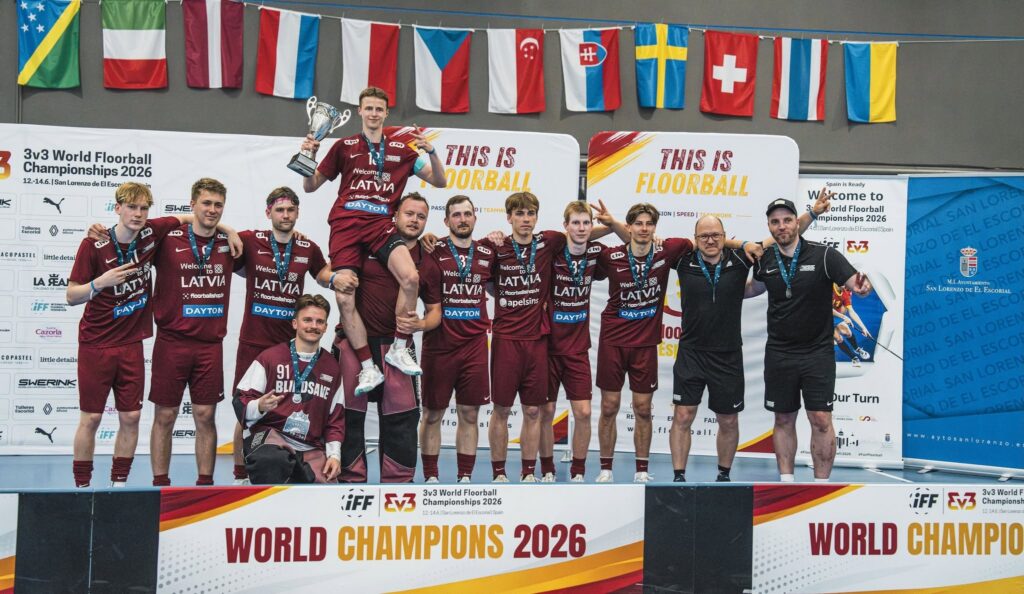 Mūsējiem sudraba un bronzas godalgas pasaules 3×3 florbola čempionātā!